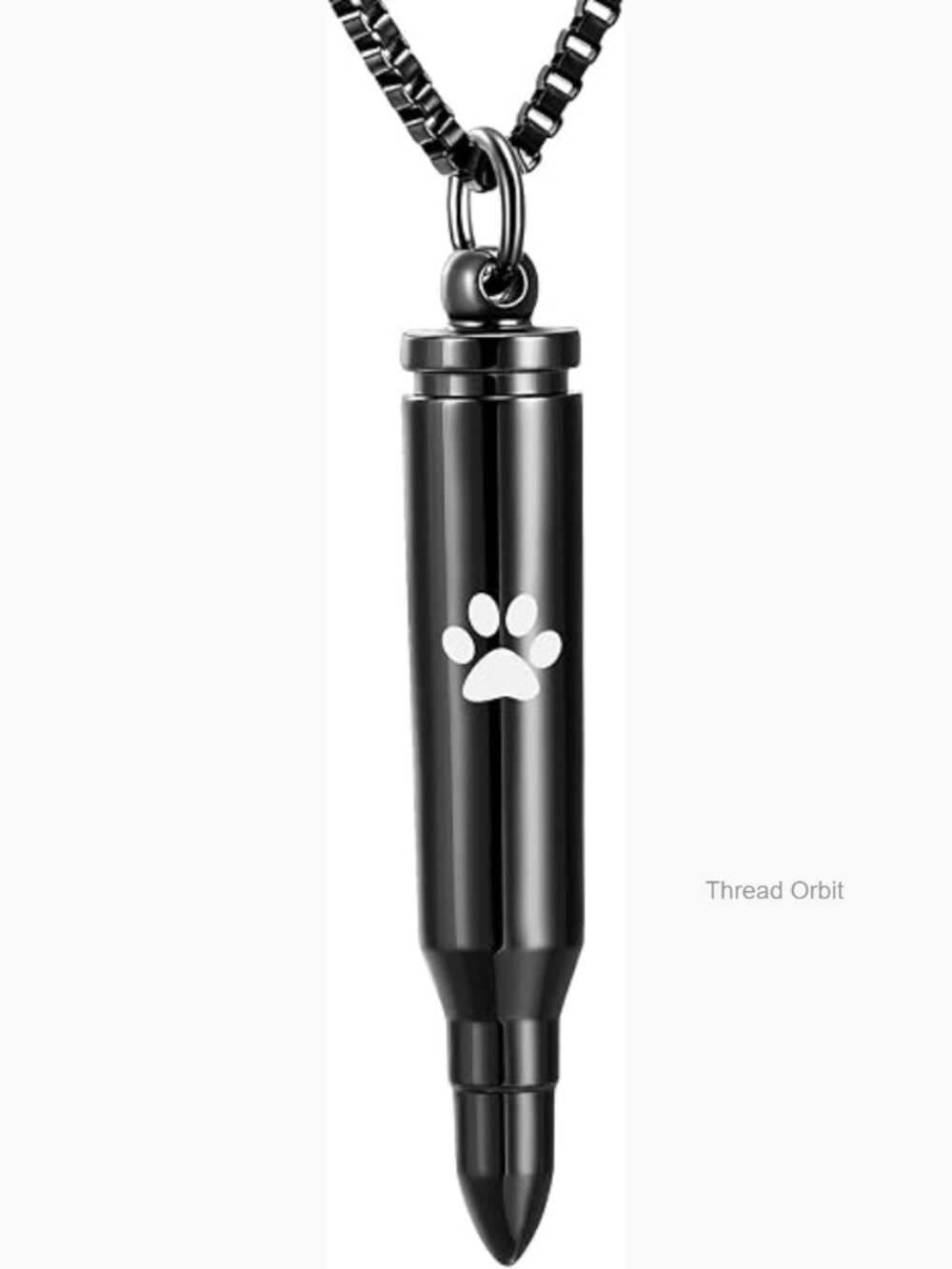 Bullet Urn Necklace for Ashes Memorial Cremation Jewelry Pendant Stainless
